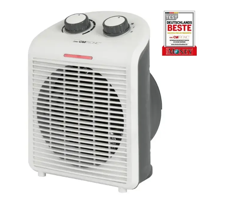 Тепловентилятор, обігрівач Clatronic HL 3761, 2000 Вт, мобільний
