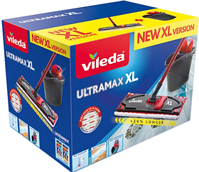 Набір для прибирання, комплект для підлоги Vileda Ultramax BOX XL з телескопічною ручкою