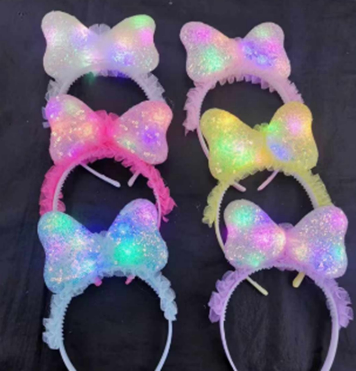 Аксесуар зі світлом C2854 обруч Бант, фото 1