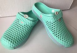 Жіночі сланці крокси.Розмір   36/37 ,39,40/41 ,колір м'ята.