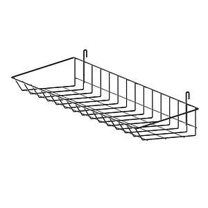 Кошик - підвісна полиця на сітці 75х15, чорний