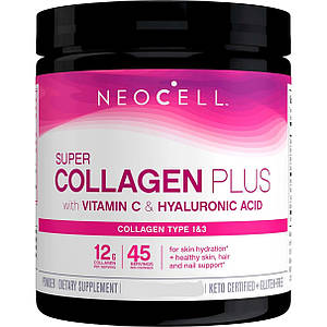 Cуперколаген із вітаміном C та гіалуроновою кислотою NeoCell Super Collagen Plus + Vitamin C & Hyaluronic Acid 585 г