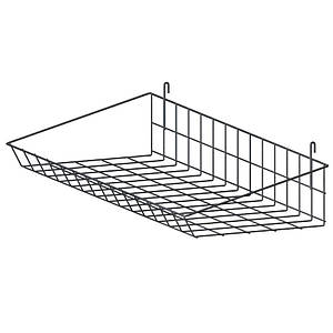 Кошик - підвісна полиця на сітці 75х25, чорний