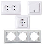 Вимикачі та розетки вбудована серія Latina