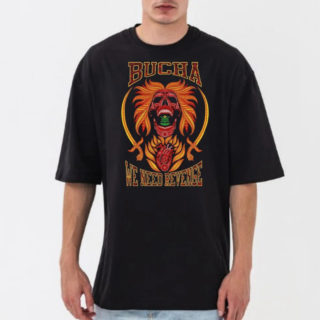 Чоловіча футболка оверсайс OVERSIZE з принтом