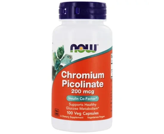 Now Foods Chromium Picolinate Хрому піколінат 200 мкг 100 vegcaps