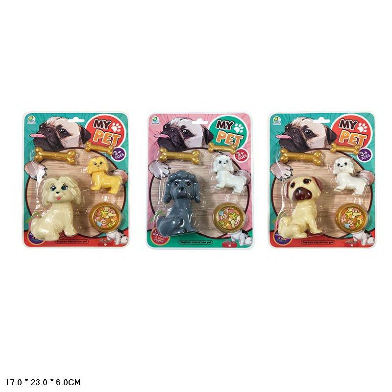 Іграшка вихованці 933-7 собачки з аксесуаром, мікс 3 види, фото 1