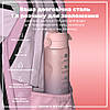 Пляшка для води ION8 1000 мл. BPA Free, Times To Drink, (ЕКО пляшка) BPA Free, Periwinkle &Rose, фото 6
