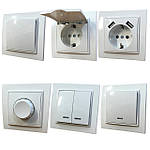 Вимикачі та розетки вбудована серія Malta