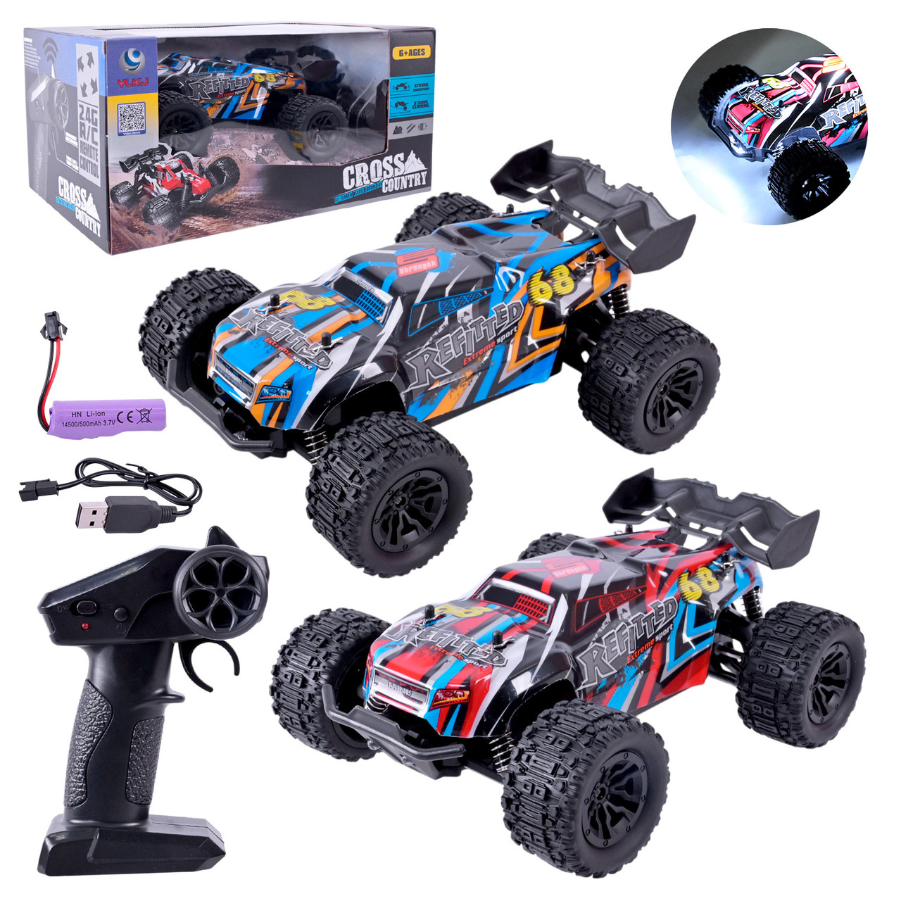 Машина на радіокеруванні YL-106 акумуляторна 2 кольори, фото 1