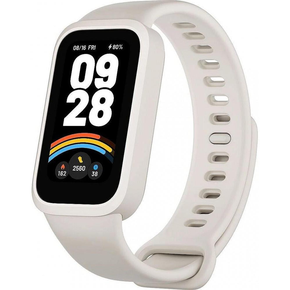 Фитнес-браслет Xiaomi Mi Smart Band 9 Active Beige White (BHR9441GL); 1.47" (320x172) TFT сенсорный / Bluetooth 5.3 / 5 ATM / 300
