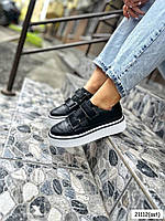 Кеди на дві липучки чорні