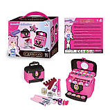 Набір косметики дитячий у кейсі, тіні, лаки, пензлики, прикраси J 8047, фото 6