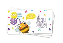 Конверт для грошей "Happy Birthday" з бджілкою