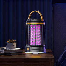 Електрична USB лампа пастка пастка для знищення комах комарів Camping Mosquito Lamp Чорна, фото 5
