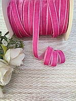 Стрічка оксамитова 1 см. Малинова (за 1 метр)