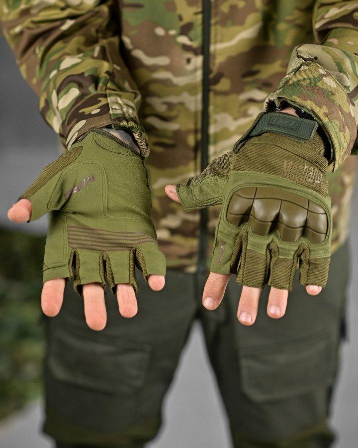 Рукавички Олива Тактичні mechanix m-pact 3 olive ВТ6049 ТМ, фото 1