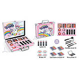 Косметика дитяча FT 2040 помади, палетка тіней, рум'яна, контуринг, пензлики, фото 3