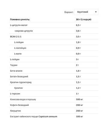 Передтренувальний комплекс AllNutrition Pre Workout 600 г (20 порц.), фото 2