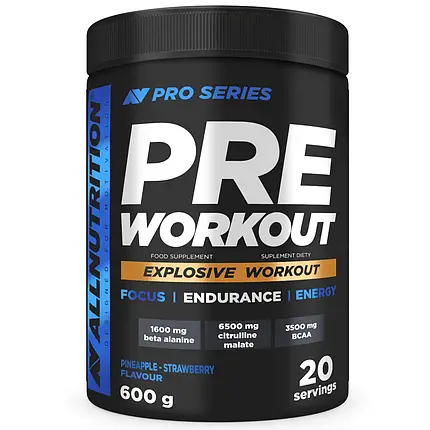 Передтренувальний комплекс AllNutrition Pre Workout 600 г (20 порц.), фото 1