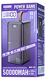Портативний акумулятор Remax RPP-117 50000mAh з PD+QC, дисплеєм і ручкою, чорний, фото 4