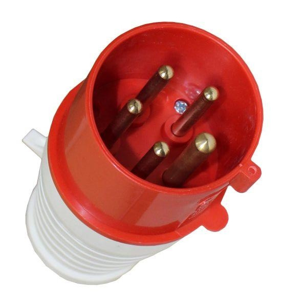 Вилка силова 025 переносна 3Р+PЕ+N 32А 220В IP44 силовий роз'єм Tnsy