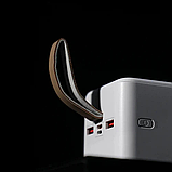 Портативна батарея Remax RPP-117 50000mAh PD27W+QC 22.5W з дисплеєм, 2xUSB, білий, фото 5