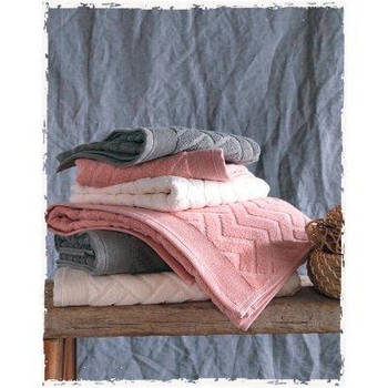 Махрові рушники Gursan Jacquard Cotton 70х140 см 3шт 2839_alara