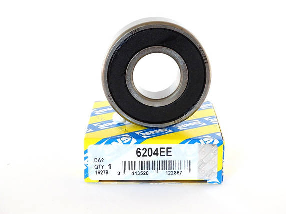 Підшипники для пральної машини Ariston (6203-6204, сальник 25*47*8/11,5, мастило 2 мл) SNR, фото 2