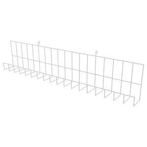 Полиця навісна сітчаста для стенда ширина 900 мм, біла
