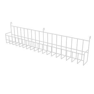 Полиця навісна ПС-19К на сітку під книги (900х220), біла