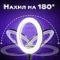 Кільцева лампа 45 см RL 18 зі штативом на 2 м лампа для селфі лампа для тик струму, фото 9