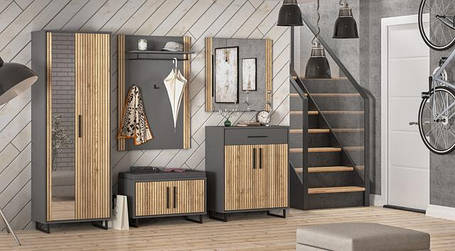 СТЕЛЛА — модульна система для передпокою у стилі сучасного мінімалізму