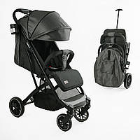 Прогулочная коляска детская "JOY" Fabiana, темно-серая