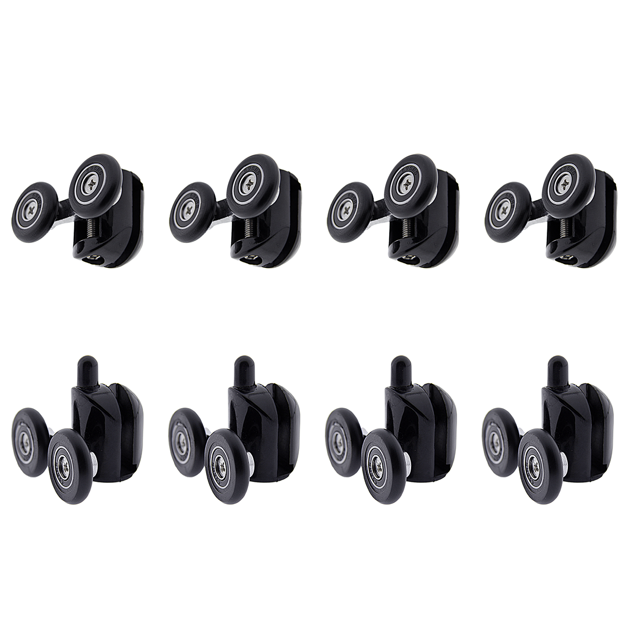 Ролики для душових кабін, комплект ( В-43 ДС ) чорні