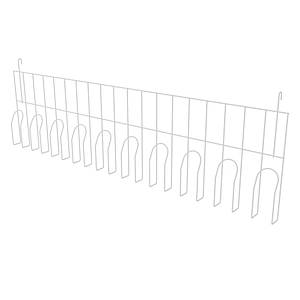 Полиця навісна з притискними кишенями (900 мм), біла