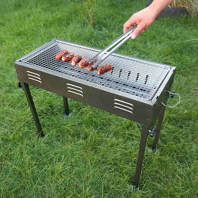 Портативний мангал-гриль BBQ TL-670 — складаний металевий барбекю для пікніка, дачі, подорожей