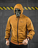 Легка Вітрівка куртка з Принтом Oblivion Defensive плащівка Койот ДЛ6591 ТМ, фото 7