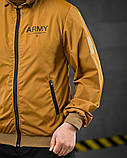 Легка Вітрівка куртка з Принтом Oblivion Army плащівка Койот ДЛ6592 ТМ, фото 5