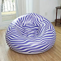 Надувне крісло в смужку 100х100см,до 120кг,Sofa DS