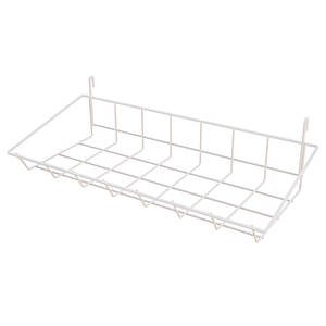 Кошик навісний сітчастий (400х150), білий