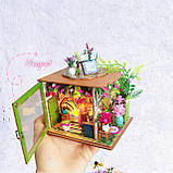 Румбокс Квіткова спальня Flower Bedroom DIY Miniature Dollhouse Kit MN-001, фото 7