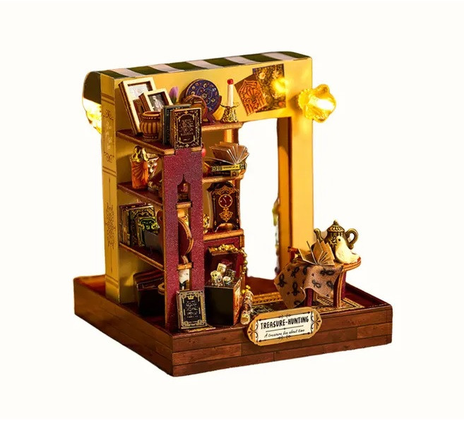 Румбокс Полювання за скарбами Treasure Hunting Diorama Kit DIY Miniature Dollhouse Kit K-077