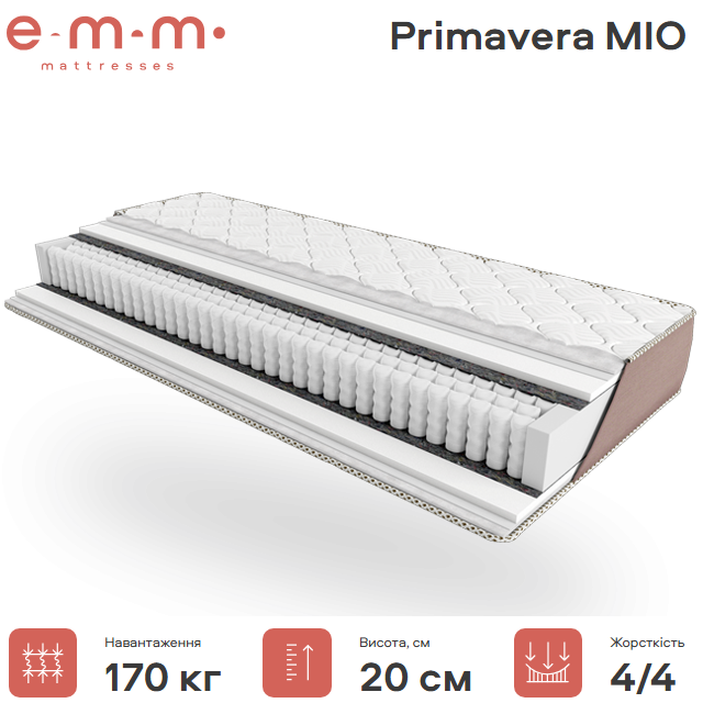 Матрац MIO 20см 150*200 Primavera, фото 1