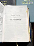 Паралельна українсько-англійська Біблія шкіра чорного кольору 16.5х24 см Parallel Ukrainian-English Bible, фото 2