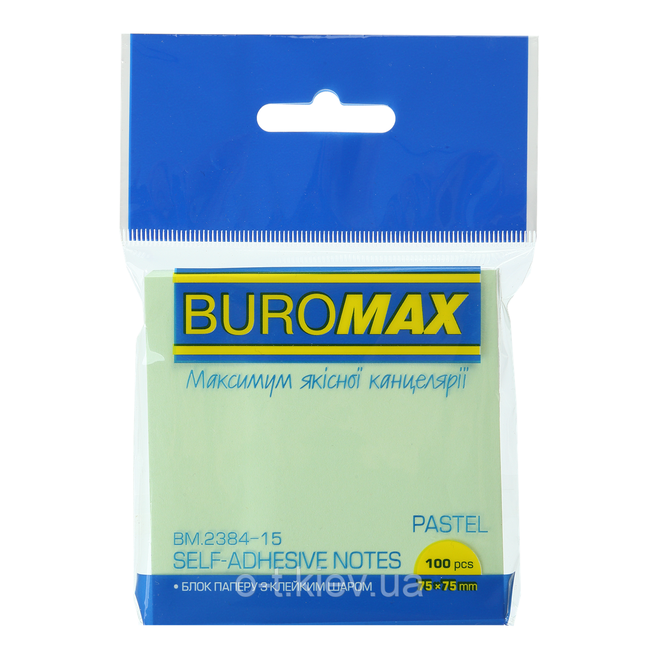 Блок для нотаток PASTEL, 75х75мм, 100арк., BM.2384, фото 1