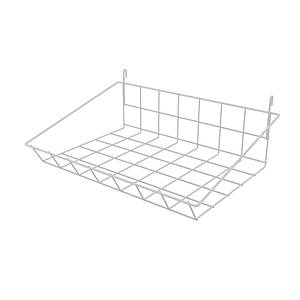 Кошик навісний сітчастий (400х250), білий
