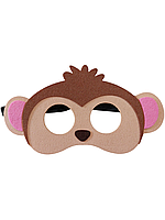 Дитяча маска Мавпочка one size коричневий