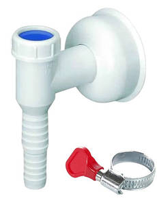 Сифон Zerix SS-01 для стиральной машины (ZX5093) + червячный хомут