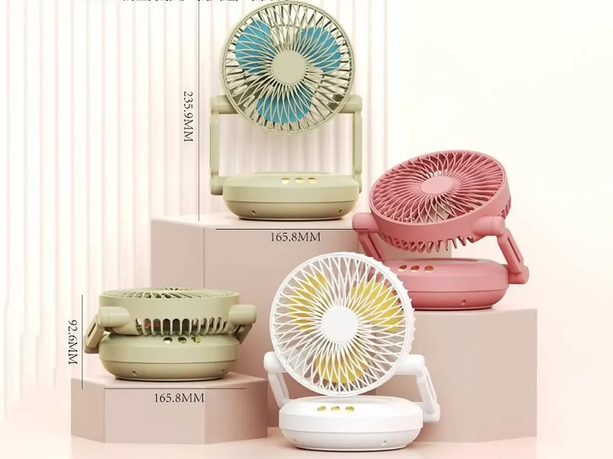 Вентилятор портативний 1200мАг BJJ588 72шт 6375, фото 1